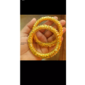 Gold Plated Bangles / Bala / Ruli - 1 Pair - Bangles.