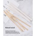 Wood Coffee Stir Sticks 7.5Inch-100 Pack Round End,Eco Friendly Stirrers for Hot Drinks,Natural Wood 2.