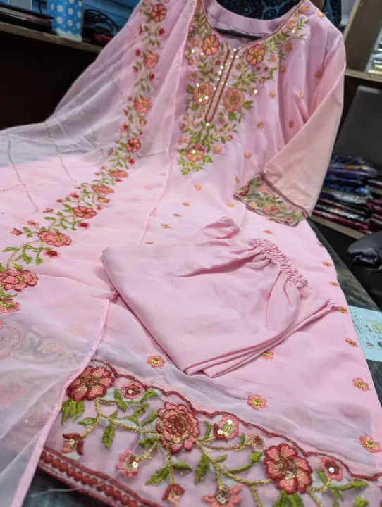 Exclusive%20Collection%20Unique%20Design%20Stitched%20Georgette%20Fabric%20Heavy%20Embroidery%20And%20Heavy%20Sequence%20Work%20%20Three%20Piece%20Collection%20For%20Women%20-%20Image%203