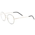 Round Metal optical frames Memory temples bridge medical eye glass smart glasses.
