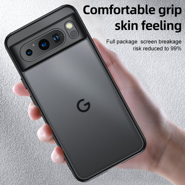 Alien%20Anti-Scratch%20Translucent%20Frosted%20Armor%20Shockproof%20Phone%20Case%20For%20Google%20Pixel%208%207%20Pro%207A%20TPU%20Bumper%20Hard%20Plastic%20Back%20Cover%20-%20Image%202