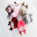 Warm Deer Antlers Earmuffs Women Headphones Ear Protection New Earmuffs Christmas Ear Muffs Winter Earmuffs.