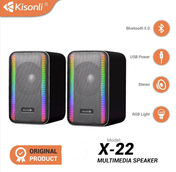 KISONLI%20X22%2020%20Watt%20Big%20Power%2010%20Mode%20RGB%20Light%20Desktop%20Speaker%20Full%20Range%202.0%20PC%20USB%20DC5V%20AUX%20Bluetooth%20Gaming%20Speakers%20-%20Image%204