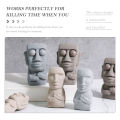 MoupBoi 1pc Moai Statue Squeeze Toy Easter Island Funny Facial Expression Squishy Toys Anxiety Relief Toy For Kids Gift Random Color. 