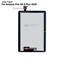 NEW Tablet Parts For Amazon Fire HD 8 Plus 8+ 2020 10th Gen HD8 2020 K72LL4 KFONWI Touch Screen Digitizer Assembly Frame. 