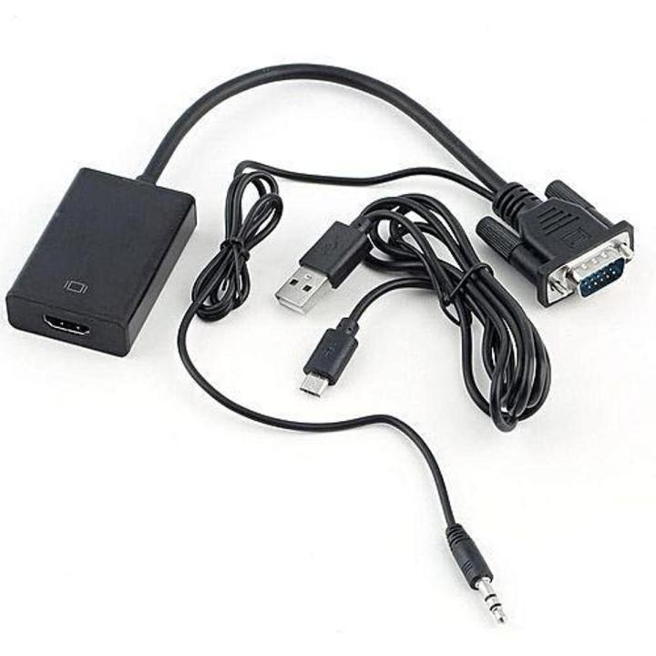 VGA to HDMI Converter Cable Adapter with Audio
