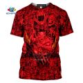 Horror Hell Devil Demon Satan Handshake Angel 3D Print Women Man's T-shirt Harajuku T shirt Summer Tshirt Hip Hop Casual Shirt. 