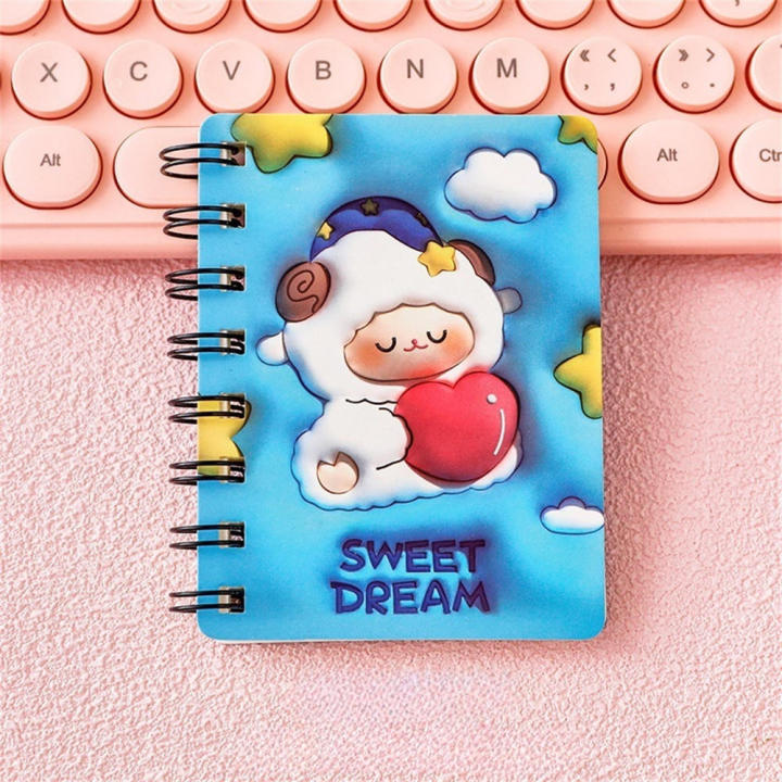 3D Notebook 3D Notebook Painting Coil Notebook Mini Pocket Notepad Kawaii Diary Memo Pad Stationery