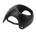 Motorcycle Headlight Fairing Headlight Fairing Cover Clear Lighting Front Universal for Round Headlights Motorbike. 