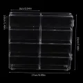 1Pc Vehicles Car Model Toys Storage Box Transparent Acrylic Display Case Compatible With 8 Slots Display Case For Die Cast Cars. 