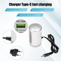 65W USB Multi Port Charger Hub QC3.0 Fast Charger 6 Port Type C PD Charger Mobile Phone Charging Dock Station A EU Plug. 