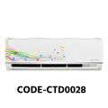 Decals Sticker Model-CTD0028 Air Conditioner Sticker Ac Sticker AC Sticker and Wall Sticker Self Adhesive Sticker (Pack of 1). 