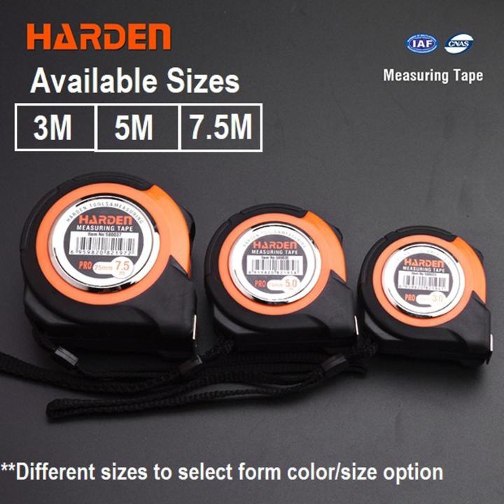 Harden 3M / 5M / 7.5M Measuring Tape Steel Tape (Matric & Inch) 580033 / 580035 / 580037