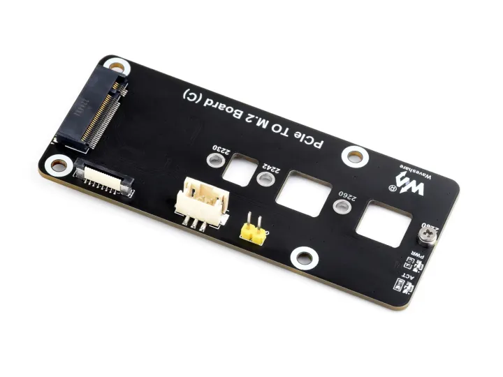 Adaptateur PCIe Vers M.2 Pour Raspberry Pi 5 - Support NVMe, Plaque Acrylique, Boot SSD