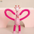 Tribe Telescopic Suction Cup Giraffe Toy Parent-Child Interactive Decompression Toy for Birthday Children's Day Gifts.