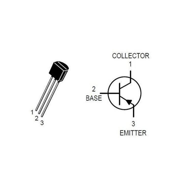 Transistor NPN BC547 45V 100mA- 10pcs