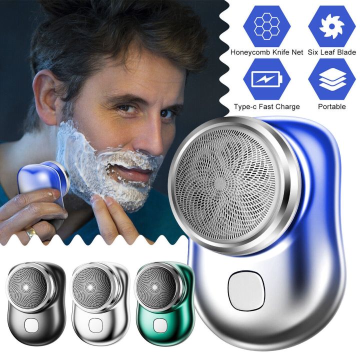 Mini Raser Shaving USB Mini Shave Pocket Size Portable Electric Shaver Rechargeable Razor ...