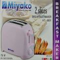 Miyako KT-6001 Electric Bread Toaster Breakfast Maker 2 Slice.