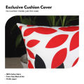 Exclusive Cushion Cover, (Red,Black,Ash) 20"x12", Only Cover. 