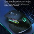 Jelly Comb Bluetooth+2.4G Wireless Mouse RGB Gaming Mouse For Gamer 4000DPI Rechargeable Computer Ergonomic Mice Slient.