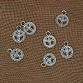 2x50 Pieces Antique Peace Sign Symbol Jewelry Making Charms Pendants. 