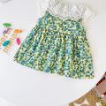 (New) summer Princess baby girls lace dress sleepveless cute cotton toddler kids girls dresses casaul. 