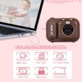 Andoer 1080P Kids Mini Digital Camera 48MP 2.4 Inch IPS Screen Dual Lens with 32GB Memory Card and Card Reader and Desktop Tripod. 
