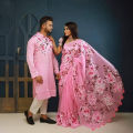 Hand-Printed Gorgeous Saree & Panjabi Couple Dress Combo - Ideal for Every Season and Occasion. 