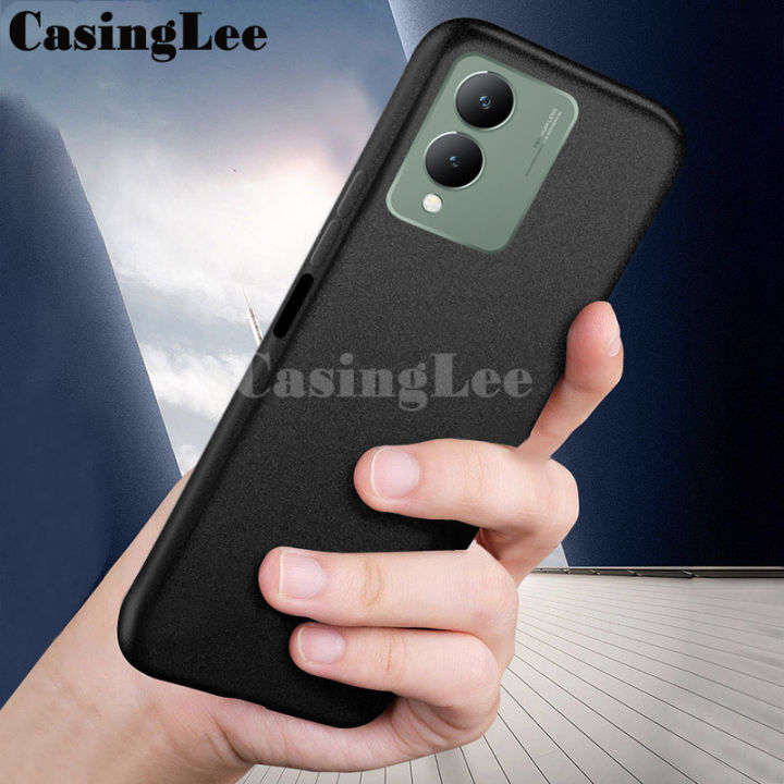 For Vivo Y17S case Matte Silicone Soft Sandstone Super Scrub Non-slip Cover For Vivo Y17S Back Cover Phone cases