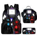 3PCS Set Skibidi Toilet Bags Titan Speakerman Children's backpack boy School Bag For Teenage,Cartoon Lunch Bags Pencil Bags. 