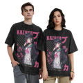 Blue archive kyouyama Kazusa washed T shirt streetwear hip hop vintage T-shirts anime tees for Men 100% cotton Harajuku printed.