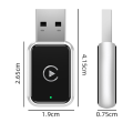 Mini Size Convert Wired to Wireless Wireless Carplay Adapter for Car Ai Box. 