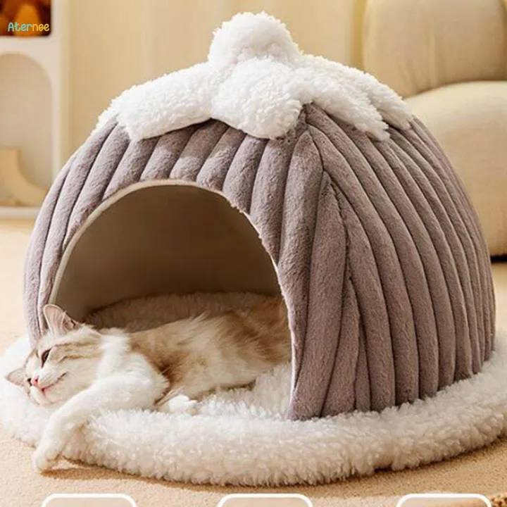 Dog%20Cat%20Bed%20Semi%20Enclosed%20Pet%20Cat%20Nest%20for%20under%206%20Catties%20Pomeranian%20Kitten%20-%20Image%202