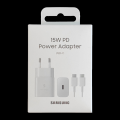 Original Showroom Samsung 15W Adaptive Fast Charger With Cable Type-C to Type-C.