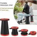 Rainbow Telescopic Stool Outdoor Portable Chair Folding Camping Fishing Chair Traveling Picnic Retractable Folding Chair. 