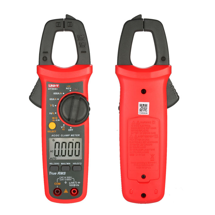 KOGEEK%20UT204+%206000%20Counts%20Digital%20Clamp%20Meter%20True%20RMS%20Multimeter%20Clamp%20Ammeter%20Voltage%20Meter%20NCV%20Test%20Universal%20Meter%20Tester%20AC/DC%20Current%20Clamp%20Tester%20-%20Image%204