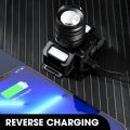 Multipurpose 5 Working Mode Rechargeable LED Headlamp/ Durable Waterproof Super Bright Headlight Outdoor Night Security Equipment.