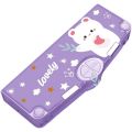 Stationery Holder Pencil Sharpener Pen Case Press Type Creative Astronaut Pattern 2 Tier Multifunctional Stationery Box Tidy.