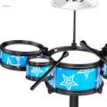 Kids Drum Set Childrens Simulation Drum Toy for Birthday Christmas Holiday.