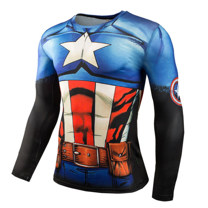 men's%20t-shirt%20long%20sleeve%20men's%20high%20stretch%20tights%20milk%20silk%203d%20digital%20printed%20t-shirt%20-%20Image%204