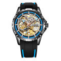 LIGE/LIGE Foreign Trade Special for Men's Hollow Automatic Mechanical Watch Multifunctional Waterproof Sports Watch.