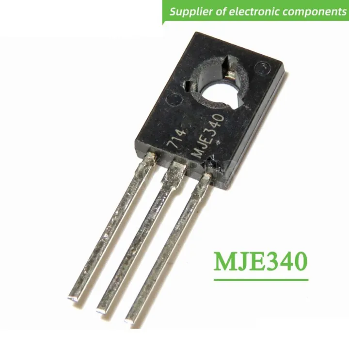 2Pcs MJE340 MJE 340 E340 NPN Transistor 300V 5A 20W Electronic Power Transistor NPN Switch Mode Triode Bipolar Transistor TO-126 Package