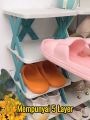 5 layer plastic shoe rack. 