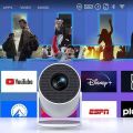 HY300PRO Android Smart Projector  4K Home Theatre WiFi Bluetooth portable Projector Price in Bangleadesh. 