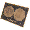 TIE LER Large Vintage Retro Paper Earth Moon World Map Poster Wall Chart 
 brave. 
