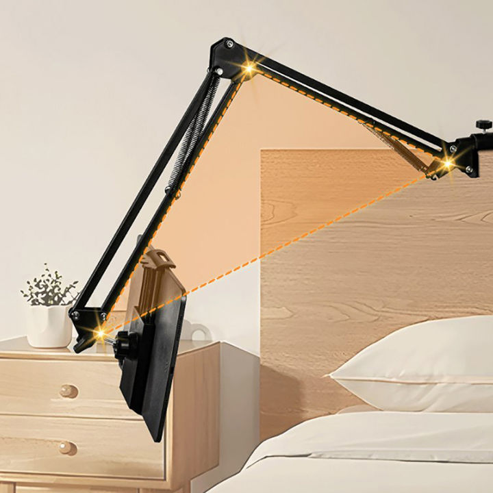 Tablet%20Holder%20For%20Bed%20IPad%20Stand%20360%C2%B0%20Rotating%20Bed%20Tablet%20Mount%20Stand%20With%2090cm%20Metal%20Arm%20For%204.5~12.9%20Inch%20Phone%20Tablet%20Bracket%20Huiye%20-%20Image%204