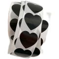 Panda Online 500PCS/Roll Colored Self-adhesive Heart-shaped Sticker Tape Label Sealing Sticker. 