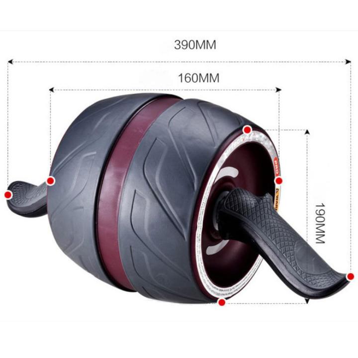 Wellsetup Jumbo Ab Roller with Self Resistance and knee pad