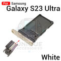Samsung Galaxy S23 Ultra Sim Tray Micro SD Card Slot with Sim Ejector Pin Replacement Parts. 