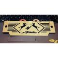 Radiator guard or jali for motorcycle Apache 4V - Golden.